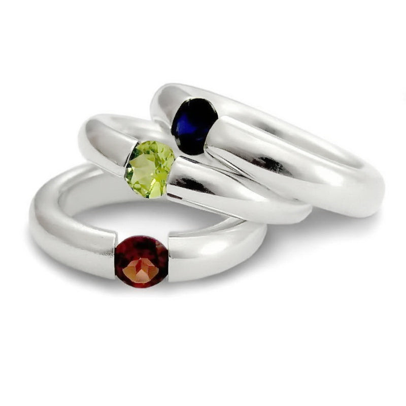 R0167 Colorful gem modern ring