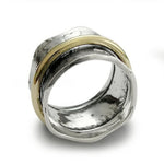 R1736A Flared Leaves Spinner Ring