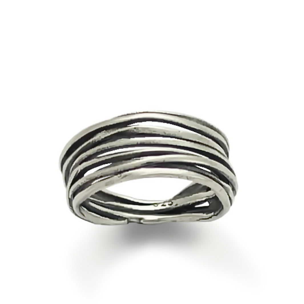 R1512S Organic Silver wrap band