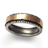 R1364 Rose gold and silver men band