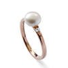 RG1815 Pearl and Diamonds engagement ring