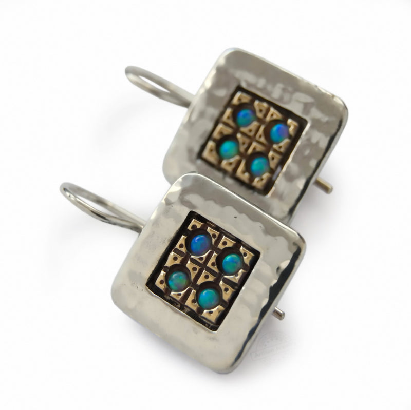 E2009G Yemenite Opal Stones Earrings