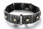 B0640 Ethnic mixed metals bracelet