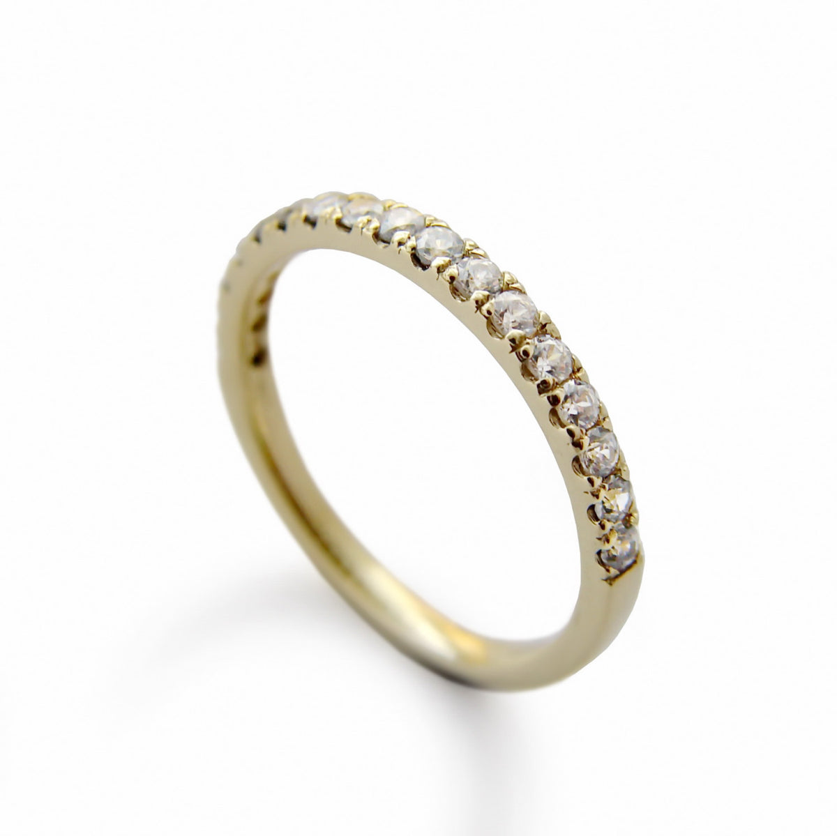 RG1811-2 Gold Half Eternity Ring with Diamonds