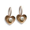 EG2210 Matte Gold Heart earrings