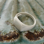 R1799 Brush finish Silver Signet Ring