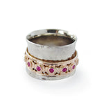 RG1149XZ-1 Gold and Ruby spinner ring
