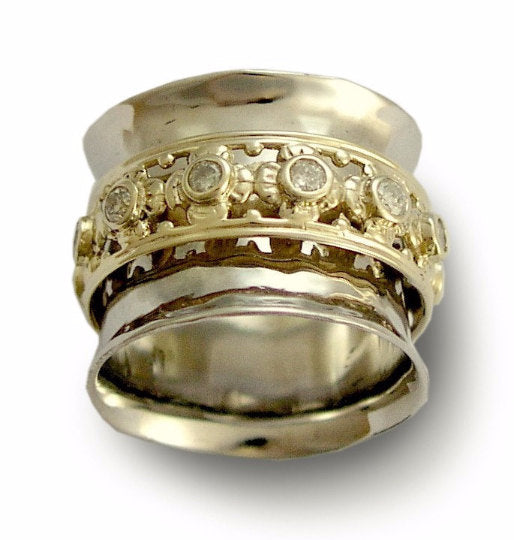 RG1149XZ-1 Gold and Ruby spinner ring
