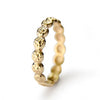 RG1005 Floral gold infinity ring