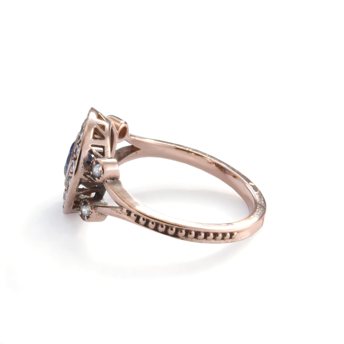 RG1822A Luxurious Sapphire and Diamonds ring