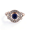RG1822A-1 Luxurious Sapphire and Zircons ring