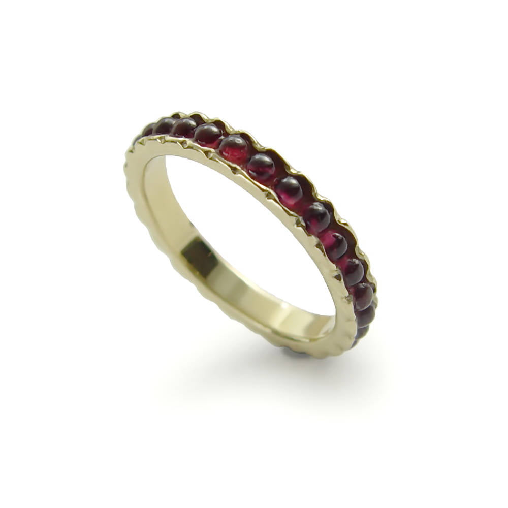 Garnet Gold Eternity ring