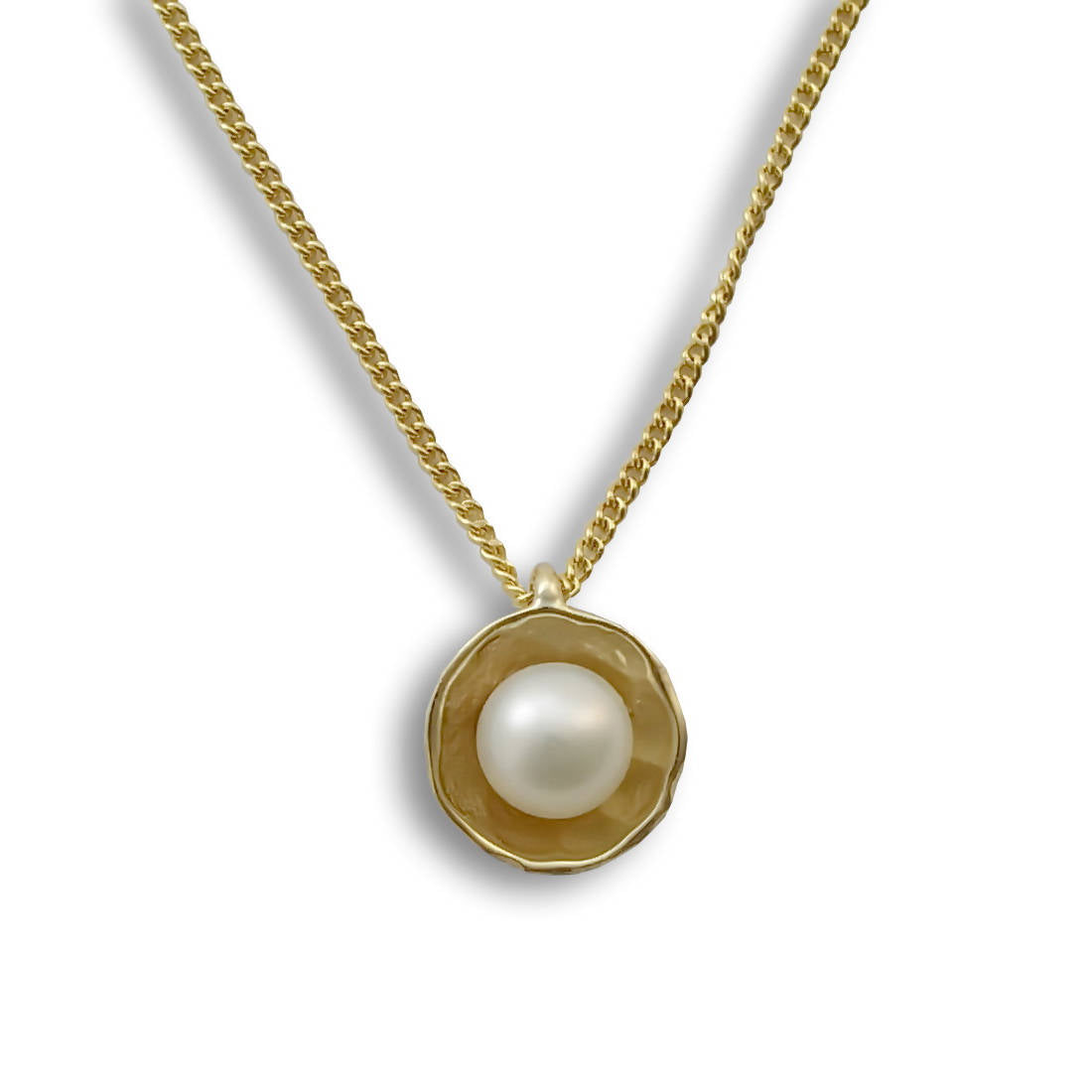 NG03773 Yellow gold and pearl necklace