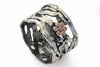 R1345F Rose gold and Silver flower band