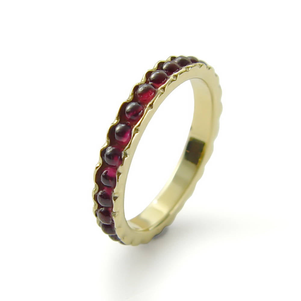 Garnet Gold Eternity ring