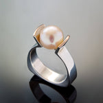 R1564B Art Deco Pearl ring