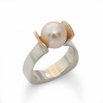 R1564B Art Deco Pearl ring