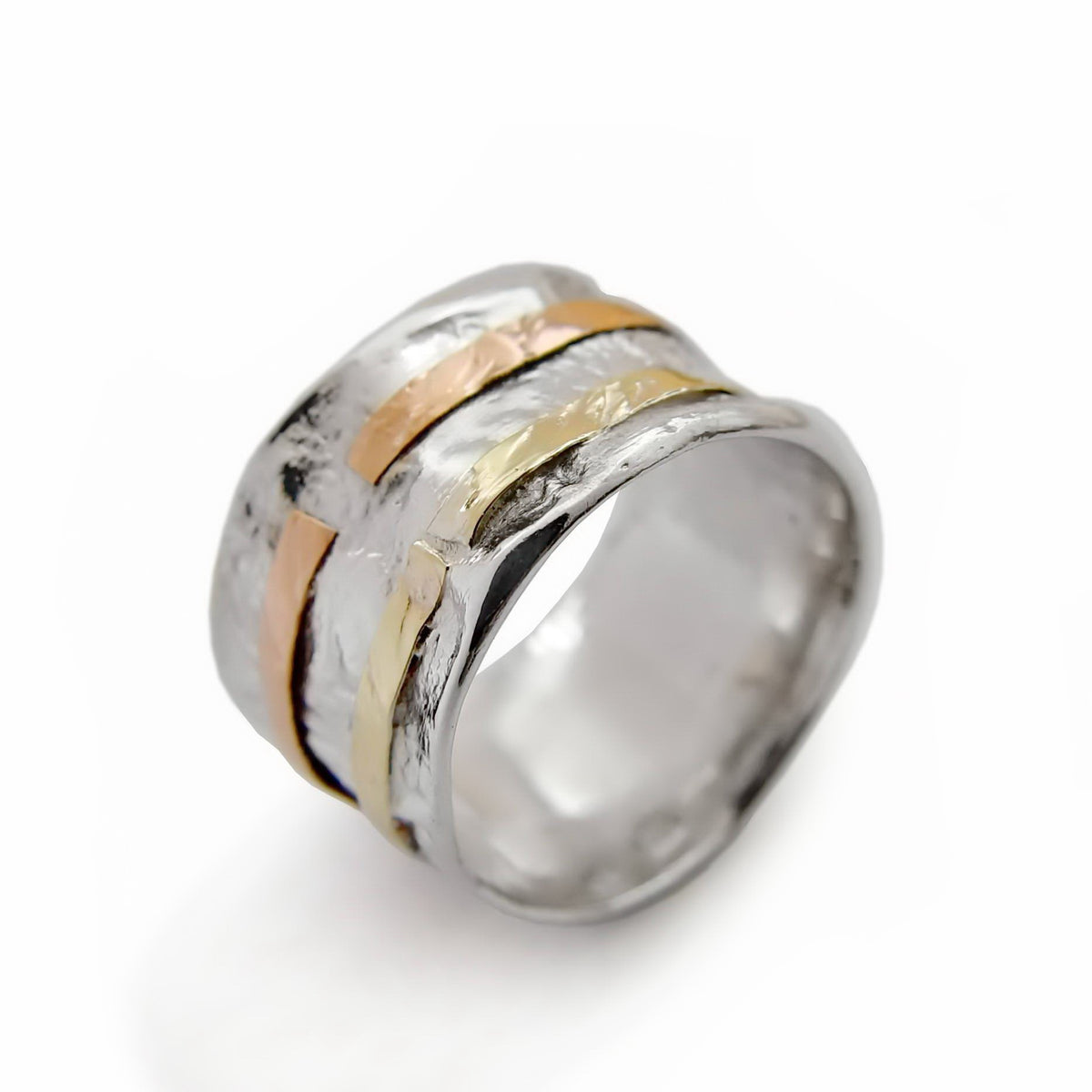 R1076A Textured mixed metals band