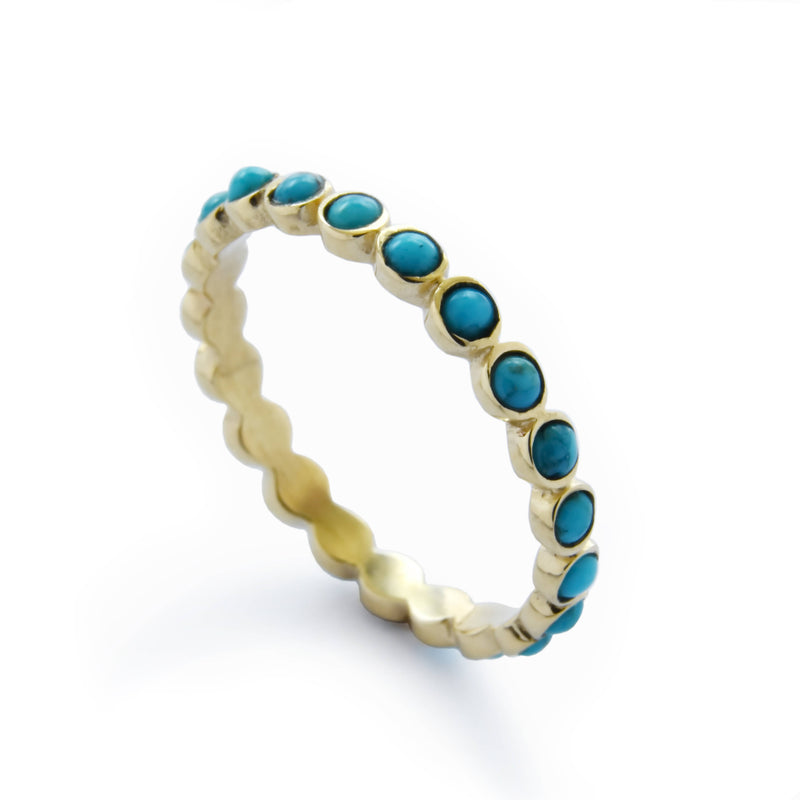 RG1791-1 Eternity Turquoise ring