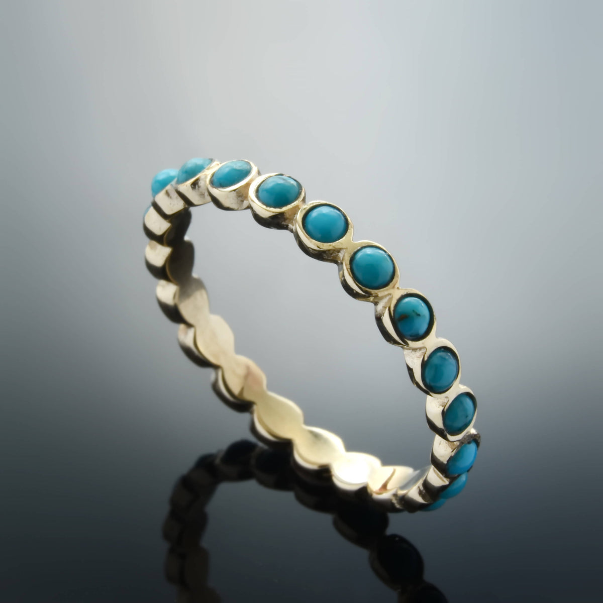 RG1791-1 Eternity Turquoise ring