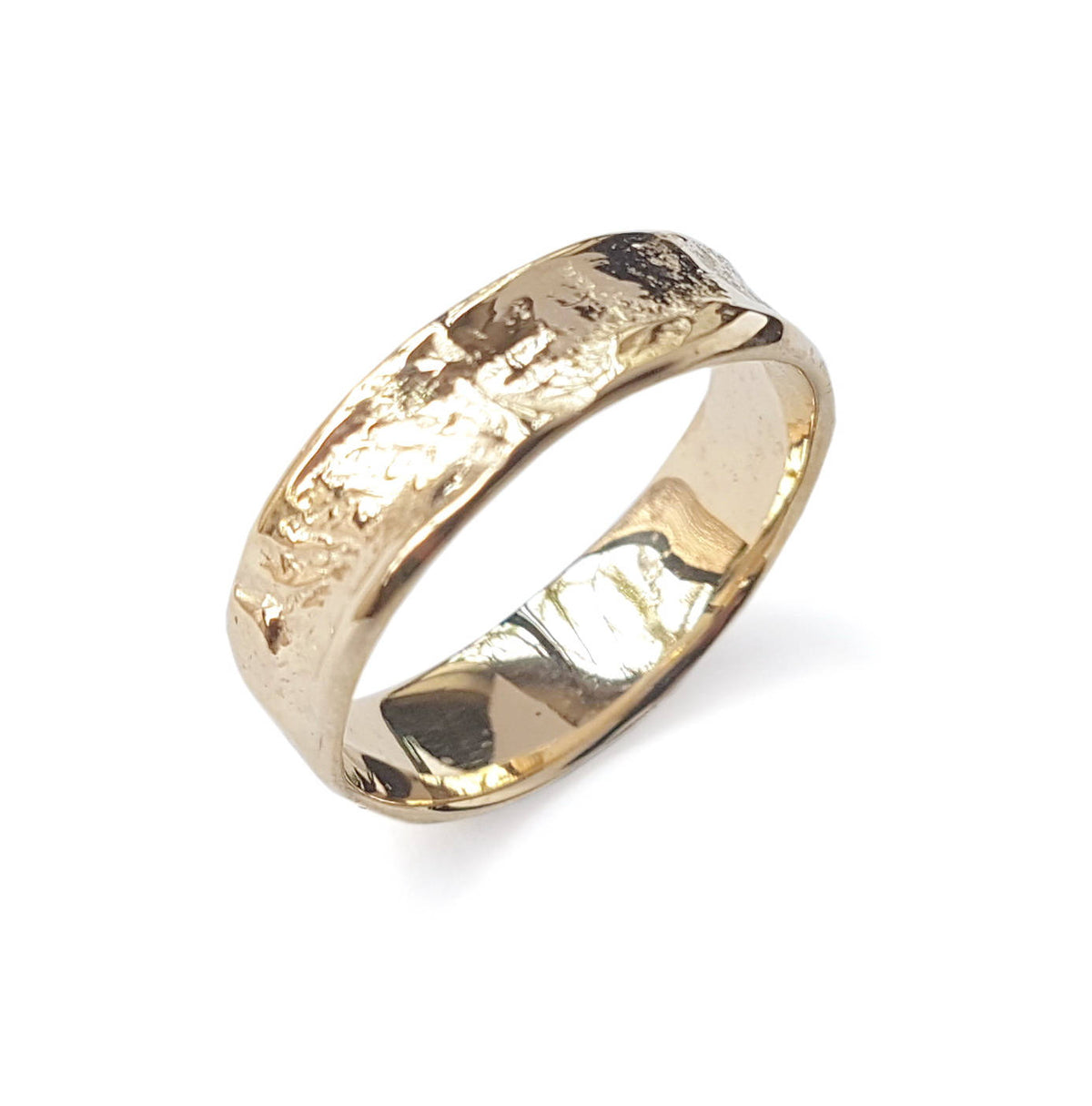 RG1827 Textured Gold wedding band