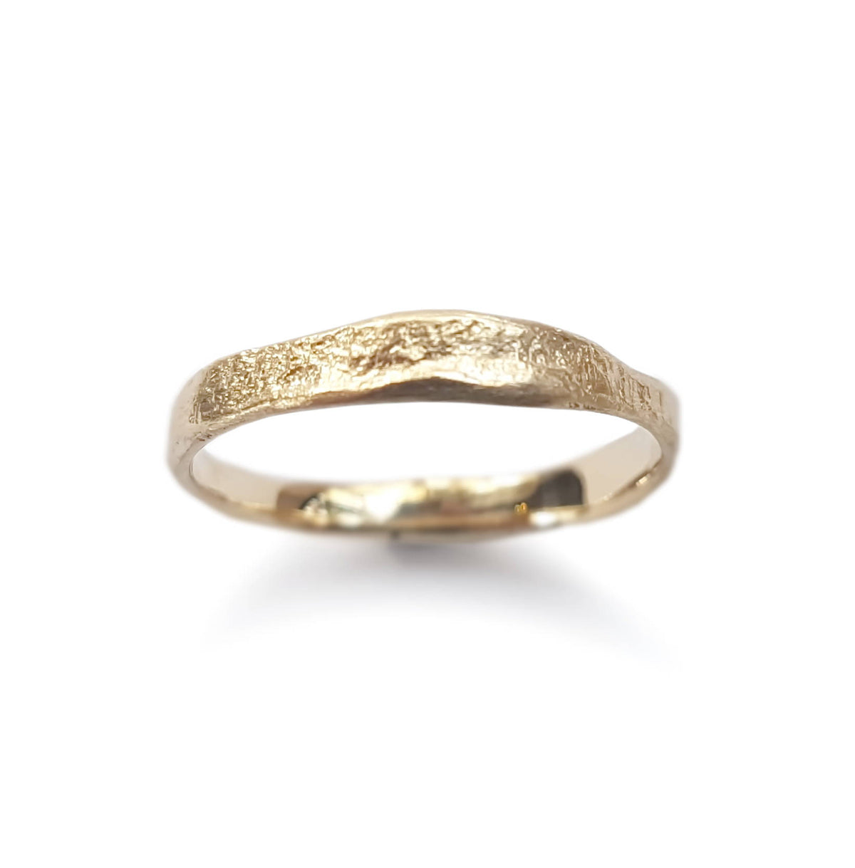 RG1826M Thin matte gold wedding band