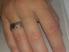 R0184 Square Garnet ethnic ring