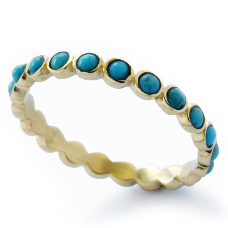 RG1791-1 Eternity Turquoise ring