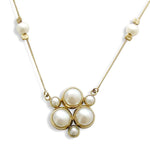 NG0816A Beaded Station Necklace with Pearls
