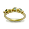 RG1591 Birthstones uneven gold ring