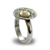 R1603C Floral nest Pearl ring