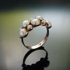RG1177 Romantic Rose Gold and Pearls ring