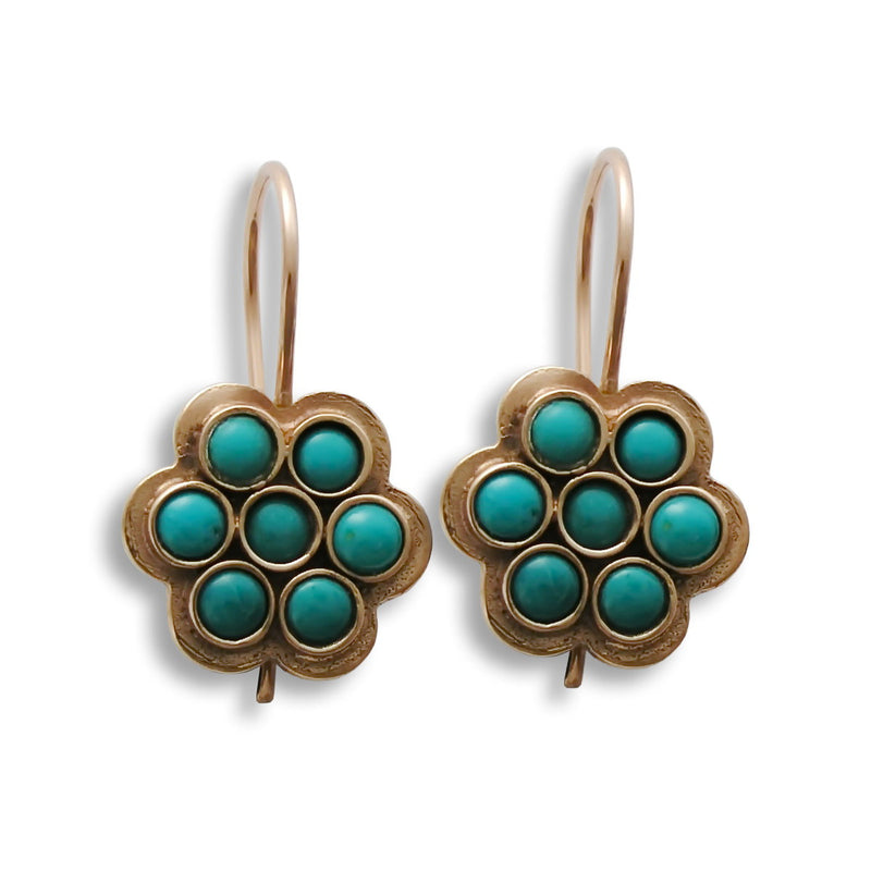 EG0734-1 Moroccan flower Pearl earrings