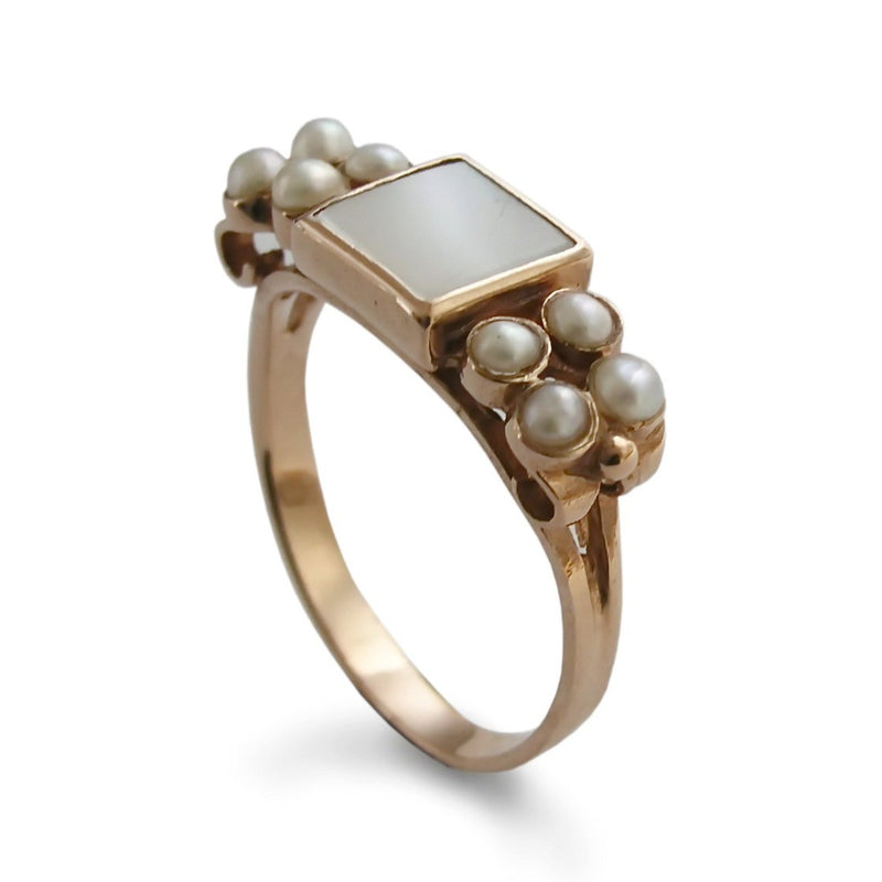 Mother of Pearl Silver Ring-7141HW | Juwelo
