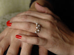 RG1177 Romantic Rose Gold and Pearls ring