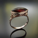 RG1215-2 Marquise Garnet Victorian ring