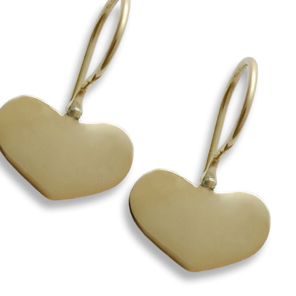 EG2210 Matte Gold Heart earrings