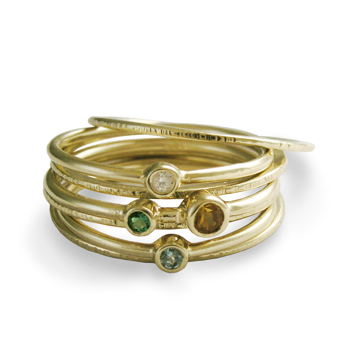 RG1803-4 Peridot and Diamond Gold ring