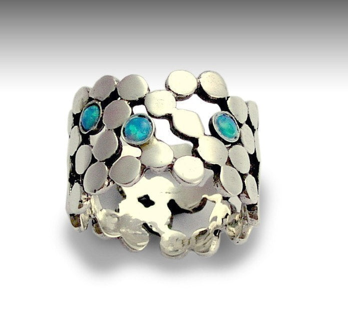 R1175 Dotted silver band