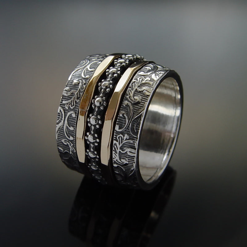 R1794A Bohemian Wide Spinner Ring