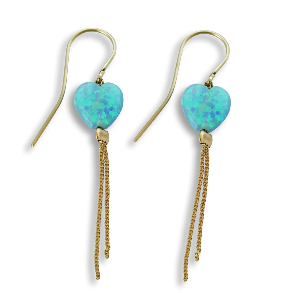 EG7870 Opal threader dangle earrings