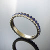 RG0911L Gold Stacking Band with Blue Lapis Lazuli
