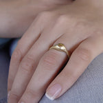 RG1773X Rounded gold ring with Ruby