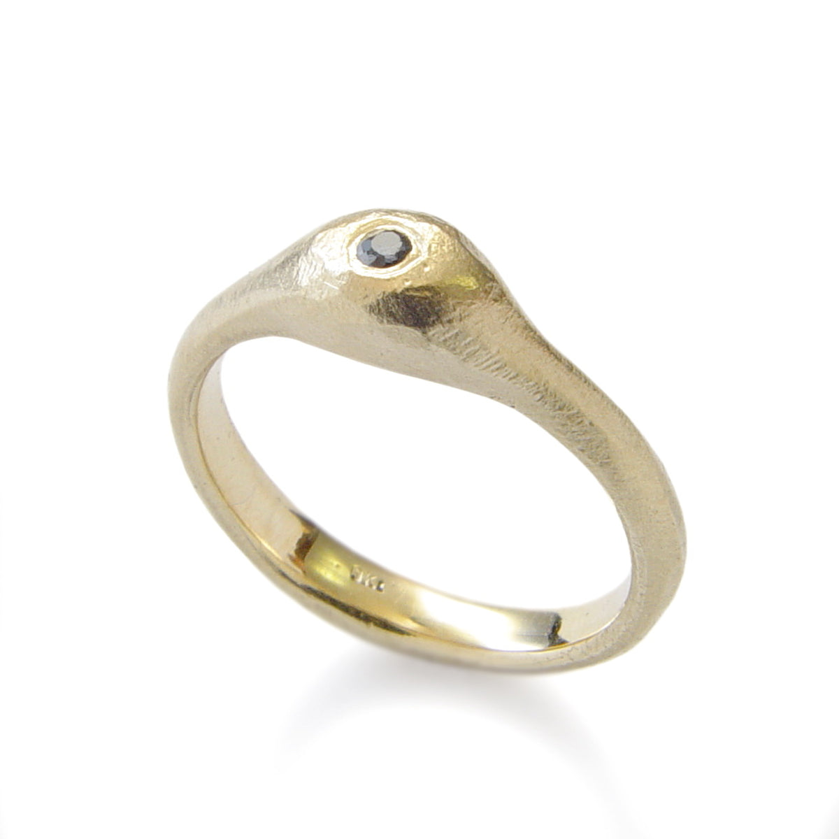 RG1774X Rounded Gold ring with Sapphire