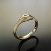 RG1774X Rounded Gold ring with Sapphire
