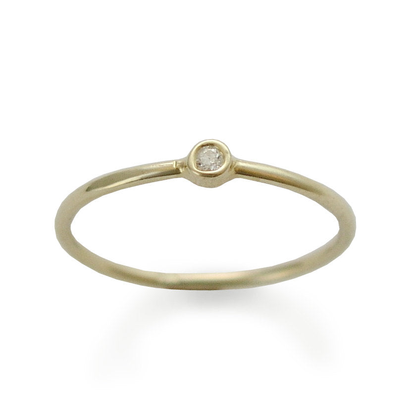 RG1808-1 Diamond gold stacking ring