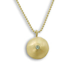 NG4741A Matte gold Topaz necklace