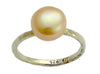 R1533 Peach Pearl silver ring
