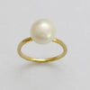 R1533 Peach Pearl silver ring