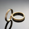 RG0948 Gold Wedding Band with Stripes